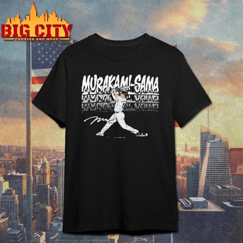 Munetaka Murakami Kami-Sama Slugger Swing Signature - Adult & Kids T-Shirts, Sweatshirts & Hoodies apparel design preview 1