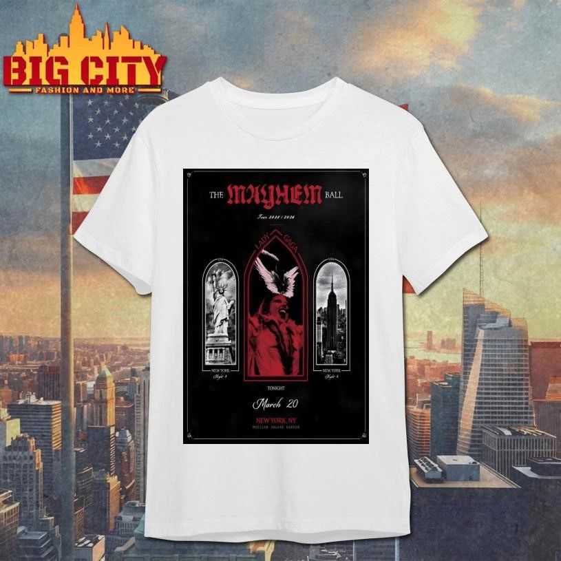 Lady Gaga MSG New York On Mar 20 2026 Poster - Adult & Kids T-Shirts, Sweatshirts & Hoodies apparel design preview 1