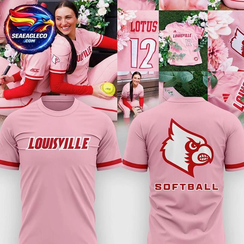 Louisville Cardinals Softball 2026 Cherry Blossom Day - Adult & Kids T-Shirts, Sweatshirts & Hoodies apparel design preview 1