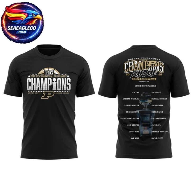 Purdue Boilermakers Big Ten Men's Basketball - Adult & Kids T-Shirts, Sweatshirts & Hoodies apparel design preview 1