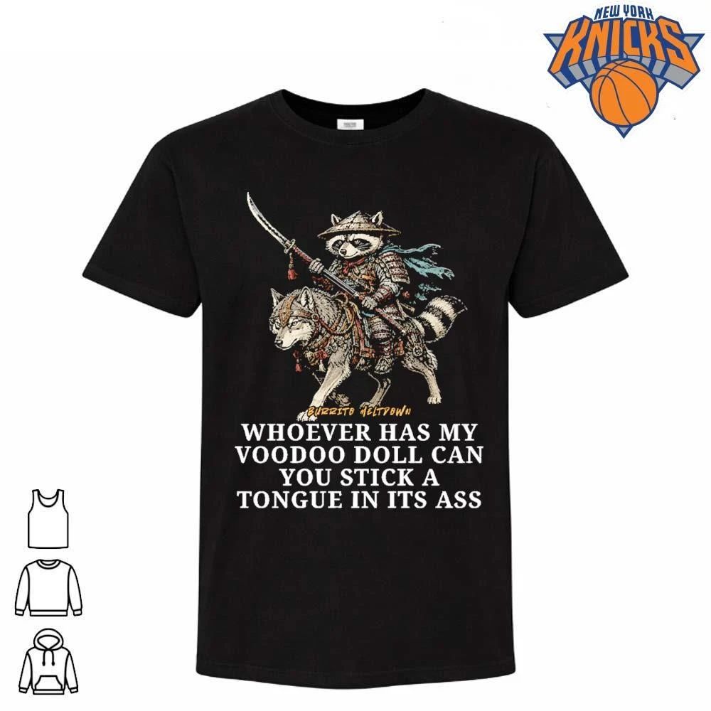 Burrito Meltdown Raccoon Samurai Riding Wolf Voodoo - Adult & Kids T-Shirts, Sweatshirts & Hoodies apparel design preview 1