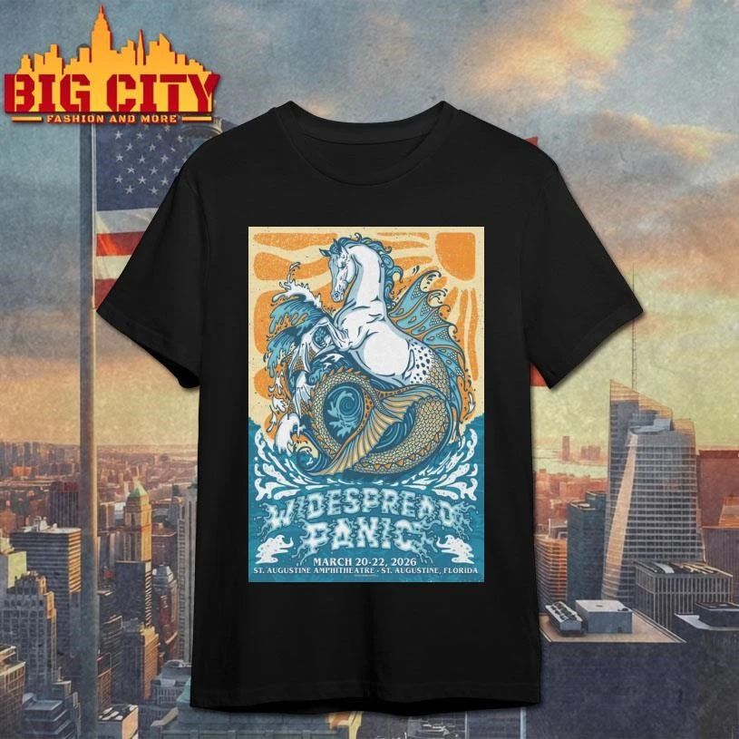 Widespread Panic at the St Augustine Amphitheatre in - Adult & Kids T-Shirts, Sweatshirts & Hoodies apparel design preview 1