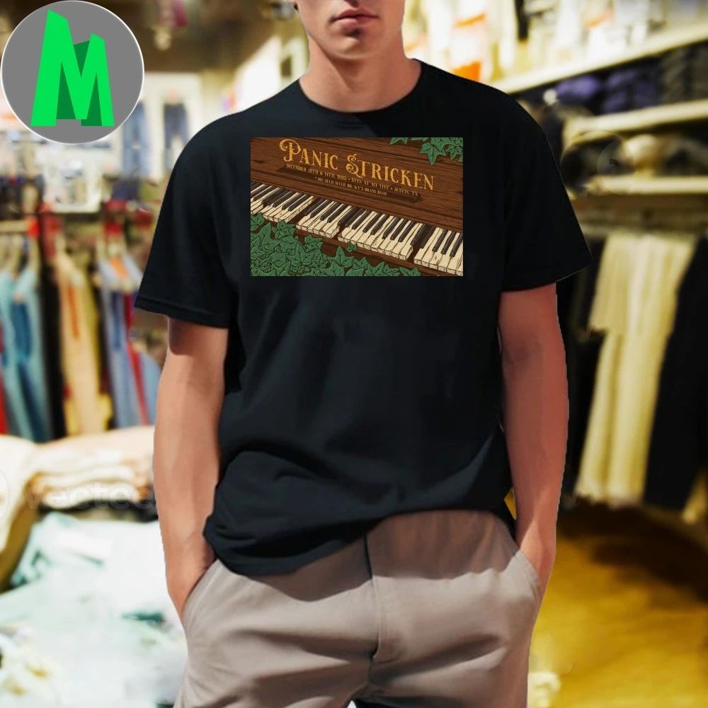 Panic Stricken Dec 12-14 2025 In Austin TX Poster - Adult & Kids T-Shirts, Sweatshirts & Hoodies apparel design preview 1
