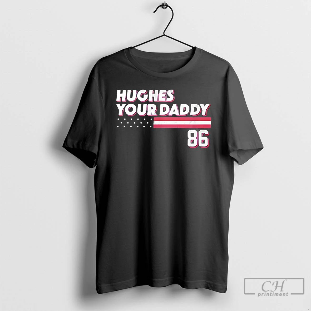 Classic Jack Hughes Your Daddy 86 - Adult & Kids T-Shirts, Sweatshirts & Hoodies apparel design preview 1