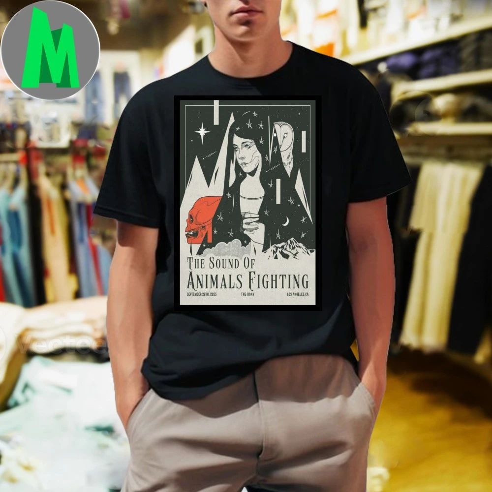 The Sound of Animals Fighting Tour Los Angeles, CA - Adult & Kids T-Shirts, Sweatshirts & Hoodies apparel design preview 1