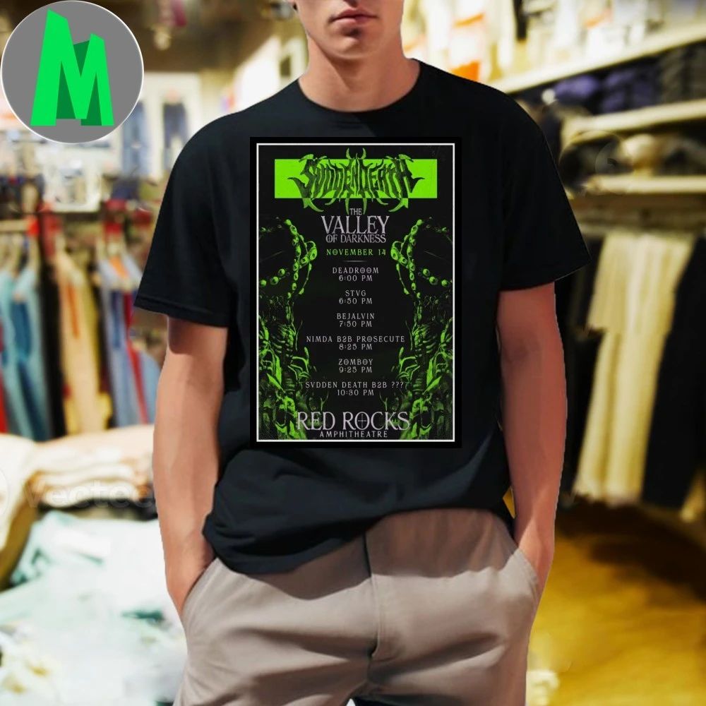 Svdden Death Morrison November 14 2025 Poster - Adult & Kids T-Shirts, Sweatshirts & Hoodies apparel design preview 1