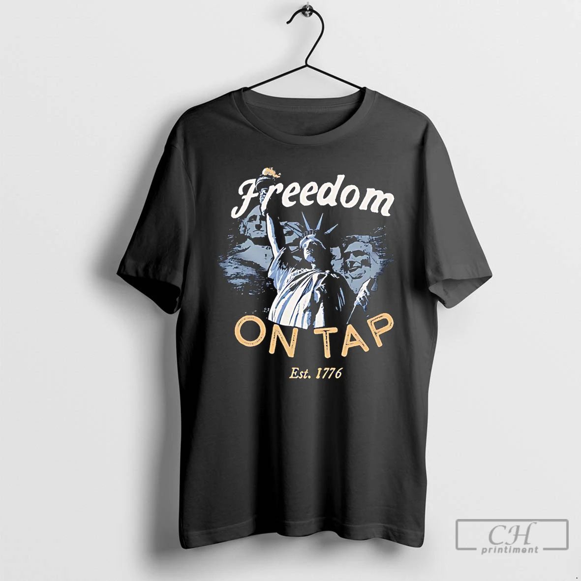 Classic Freedom On Tap Statue Of Liberty - Adult & Kids T-Shirts, Sweatshirts & Hoodies apparel design preview 1