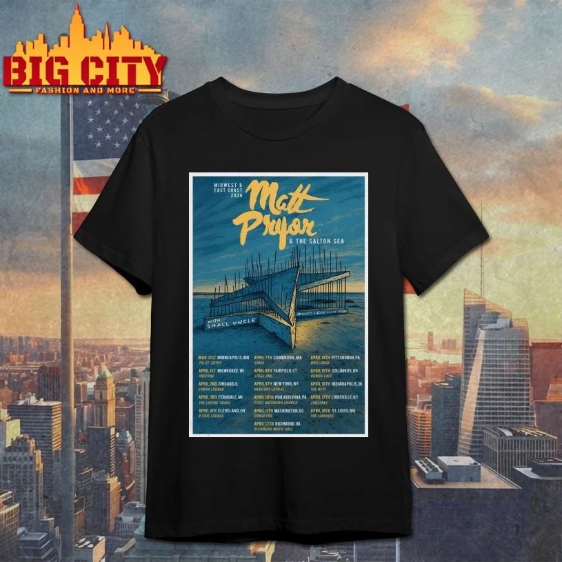 Matt Pryor Tour Midwest And East Coast 2026 Poster - Adult & Kids T-Shirts, Sweatshirts & Hoodies apparel design preview 1
