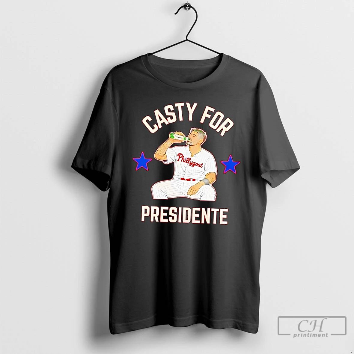 Classic Casty For Presidente Philadelphia Phillies - Adult & Kids T-Shirts, Sweatshirts & Hoodies apparel design preview 1