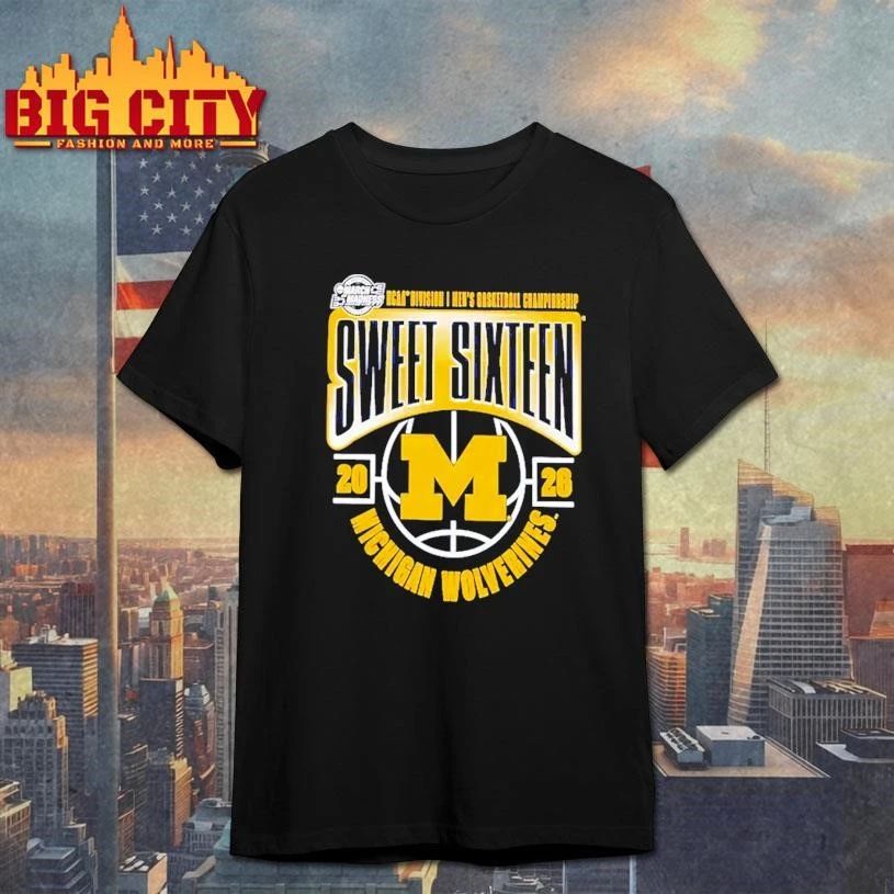 Michigan Wolverines 2026 NCAA Men's Tournament March - Adult & Kids T-Shirts, Sweatshirts & Hoodies apparel design preview 1