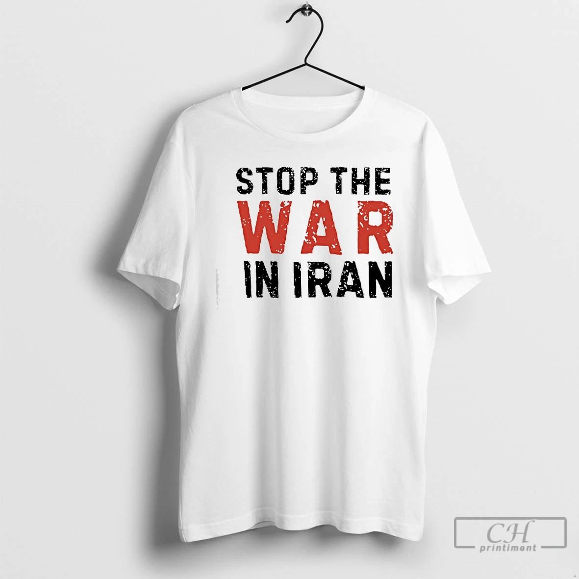 Classic Stop The War In Iran Peace Message Vintage - Adult & Kids T-Shirts, Sweatshirts & Hoodies apparel design preview 1