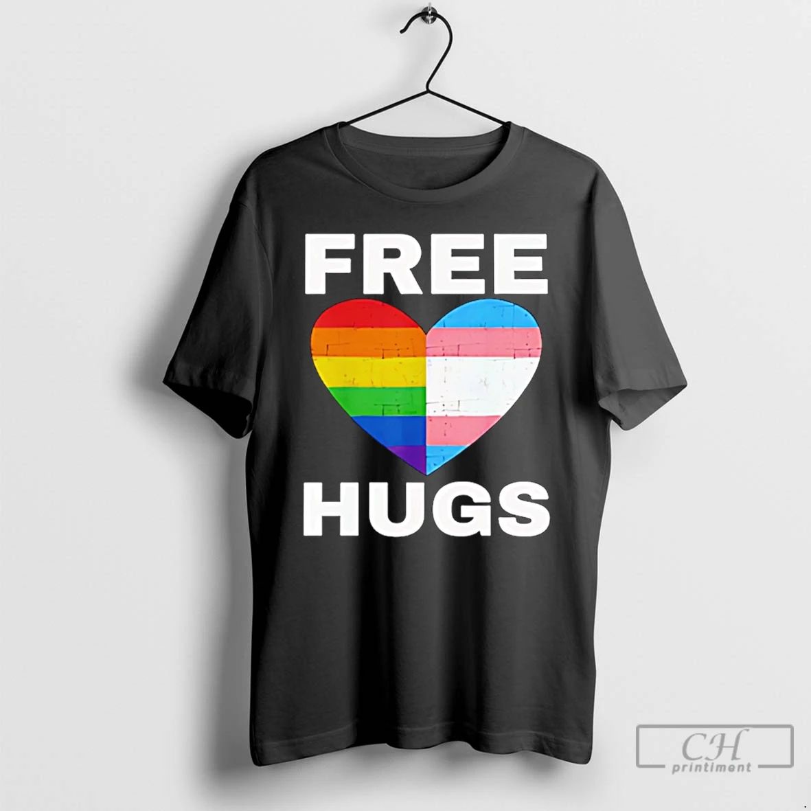 Classic Pride Free Hugs Lgbtq - Adult & Kids T-Shirts, Sweatshirts & Hoodies apparel design preview 1