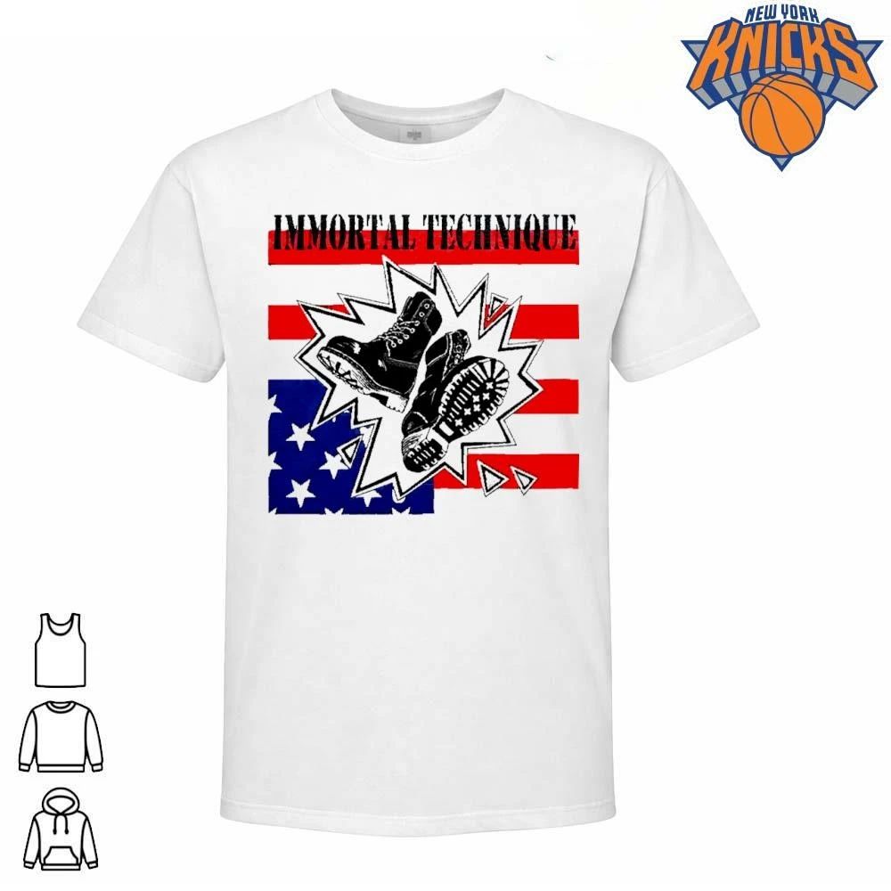 Immortal Technique Combat Boots American Flag - Adult & Kids T-Shirts, Sweatshirts & Hoodies apparel design preview 1