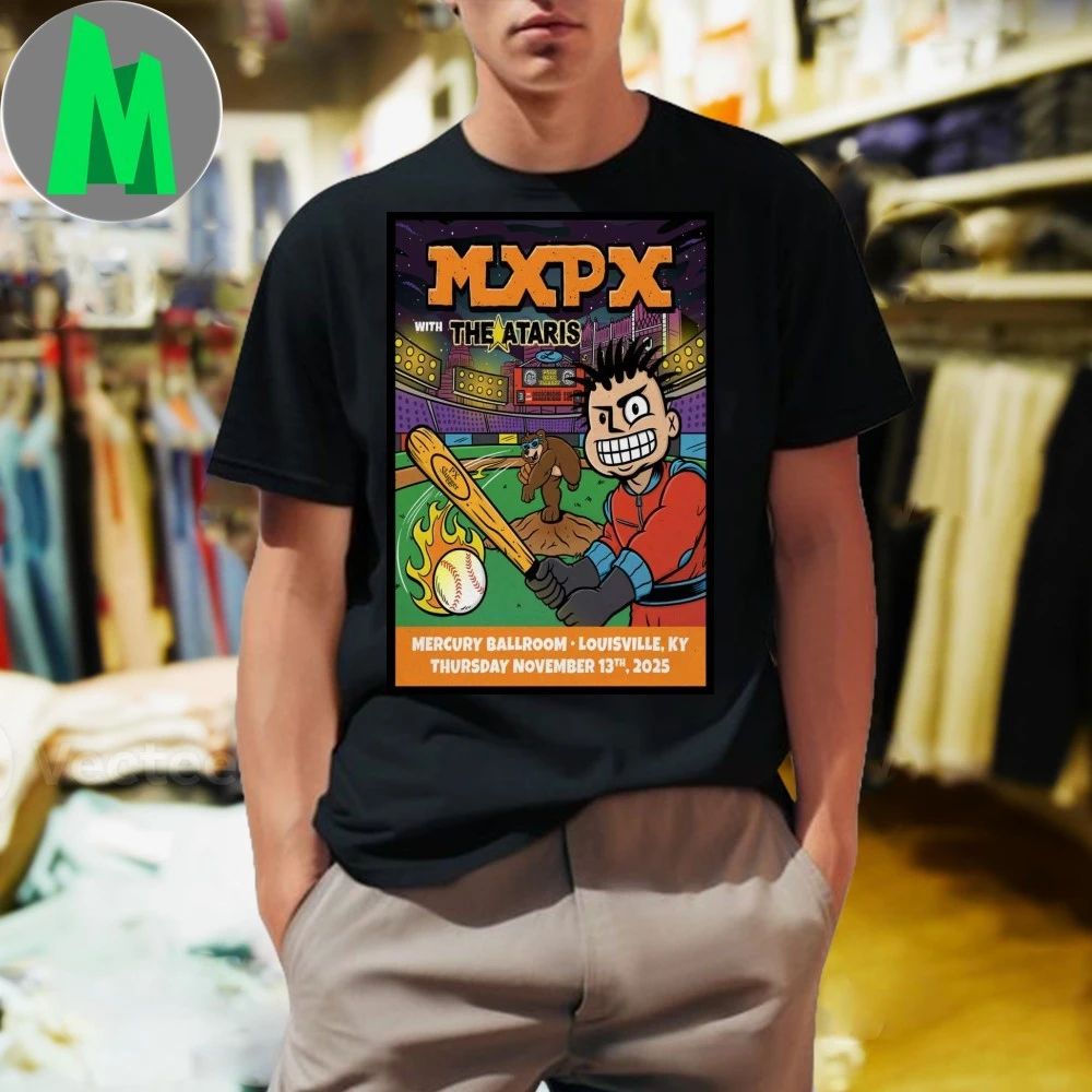 MXPX Louisville KY Concert Nov 13 2025 Poster - Adult & Kids T-Shirts, Sweatshirts & Hoodies apparel design preview 1
