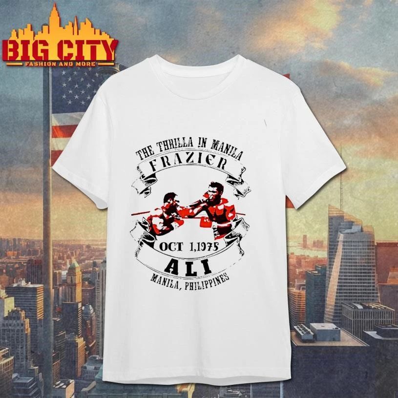 The Thrilla In Manila Muhammad Ali Joe Frazier Oct - Adult & Kids T-Shirts, Sweatshirts & Hoodies apparel design preview 1