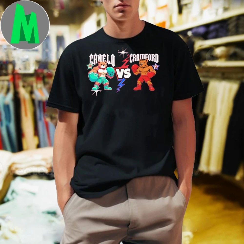 Canelo vs crawford cartoon - Adult & Kids T-Shirts, Sweatshirts & Hoodies apparel design preview 1