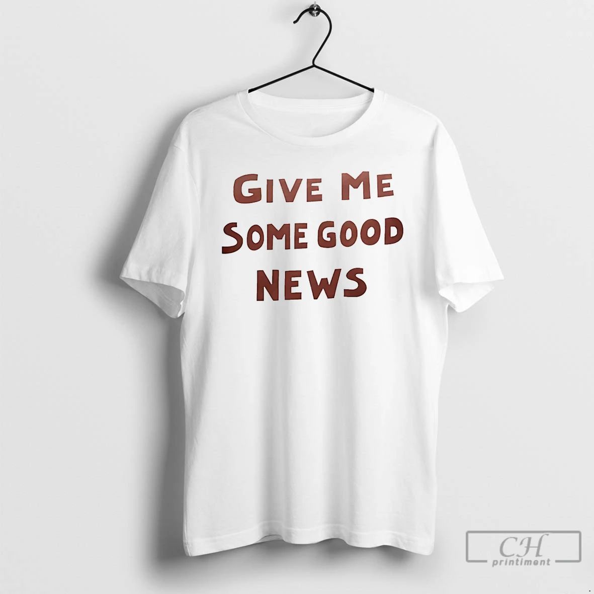 Classic Pink Give Me Some Good News - Adult & Kids T-Shirts, Sweatshirts & Hoodies apparel design preview 1