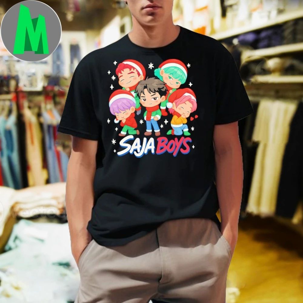 Chibi saja boys christmas hat eve - Adult & Kids T-Shirts, Sweatshirts & Hoodies apparel design preview 1