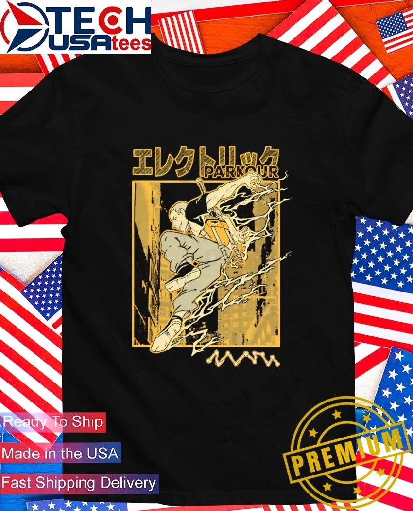 Electric Parkour Infamous - Adult & Kids T-Shirts, Sweatshirts & Hoodies apparel design preview 1