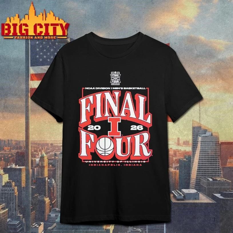 Illinois Fighting Illini Men's Basketball 2026 NCAA - Adult & Kids T-Shirts, Sweatshirts & Hoodies apparel design preview 1