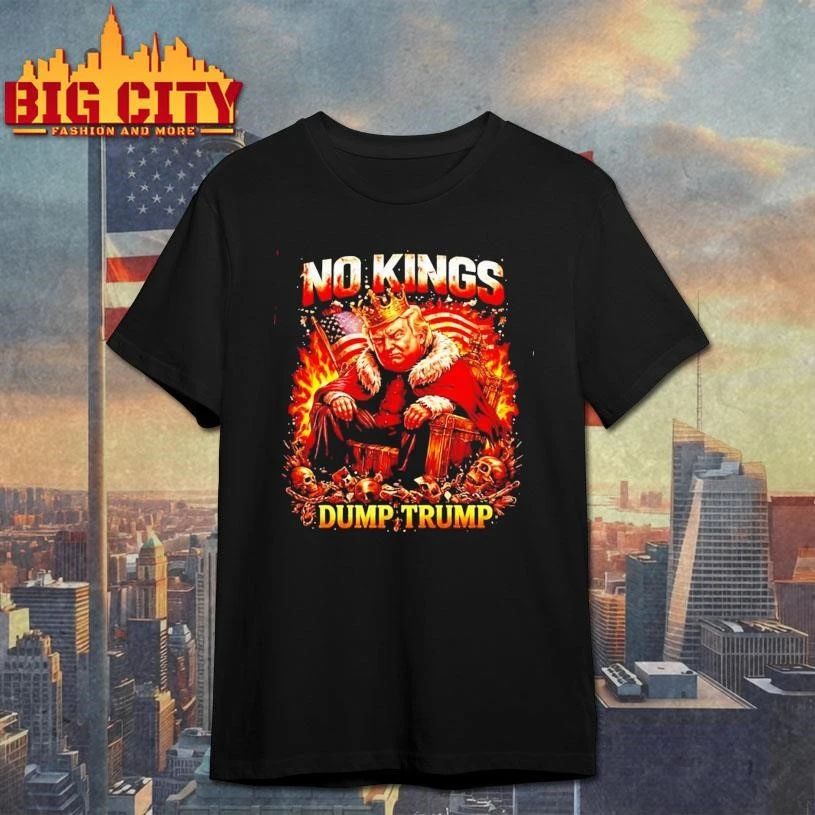 No Kings Dump Anti-Trump Graphic - Adult & Kids T-Shirts, Sweatshirts & Hoodies apparel design preview 1