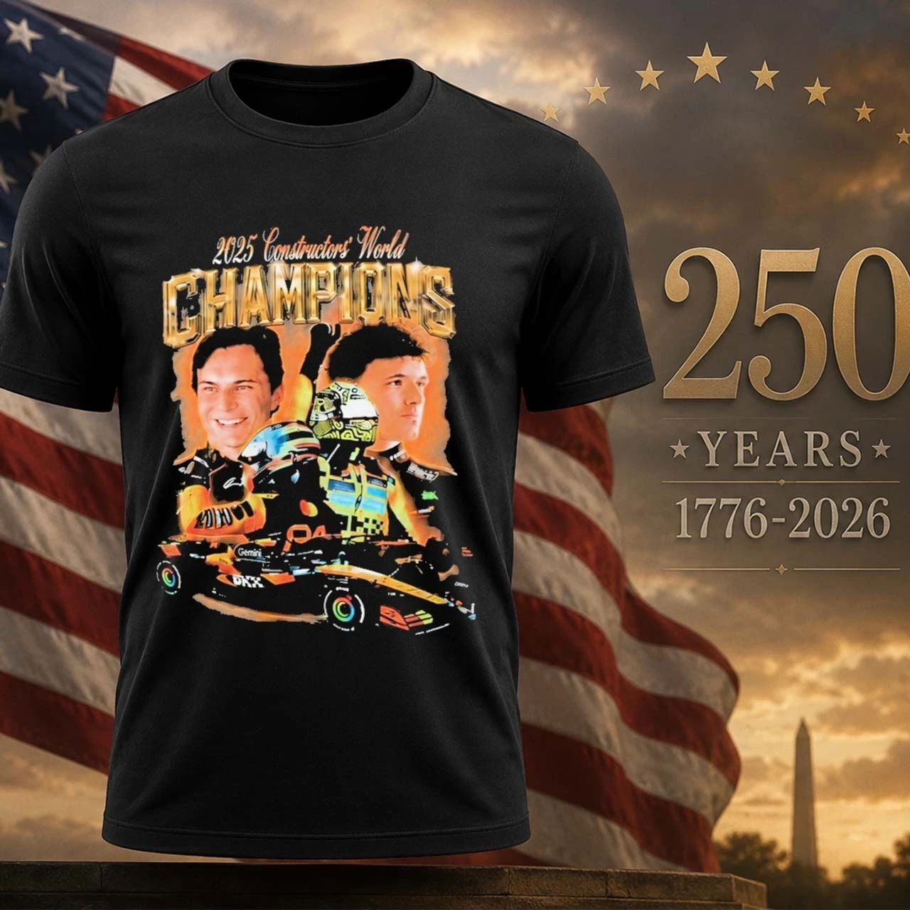 Adele Lando Norris And Oscar Piastri McLaren F1 Team - Adult & Kids T-Shirts, Sweatshirts & Hoodies apparel design preview 1