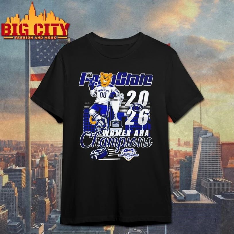 Penn State 2026 Women AHA champions Macos - Adult & Kids T-Shirts, Sweatshirts & Hoodies apparel design preview 1