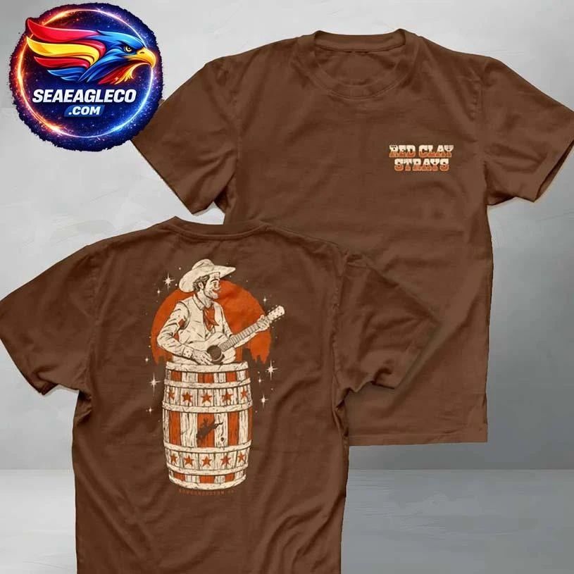 Red Clay Strays 2026 Tour Houston TX Two Sided - Adult & Kids T-Shirts, Sweatshirts & Hoodies apparel design preview 1