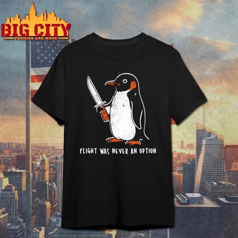 Penguin Flight Was Never An Option Artwork - Adult & Kids T-Shirts, Sweatshirts & Hoodies apparel design preview 1