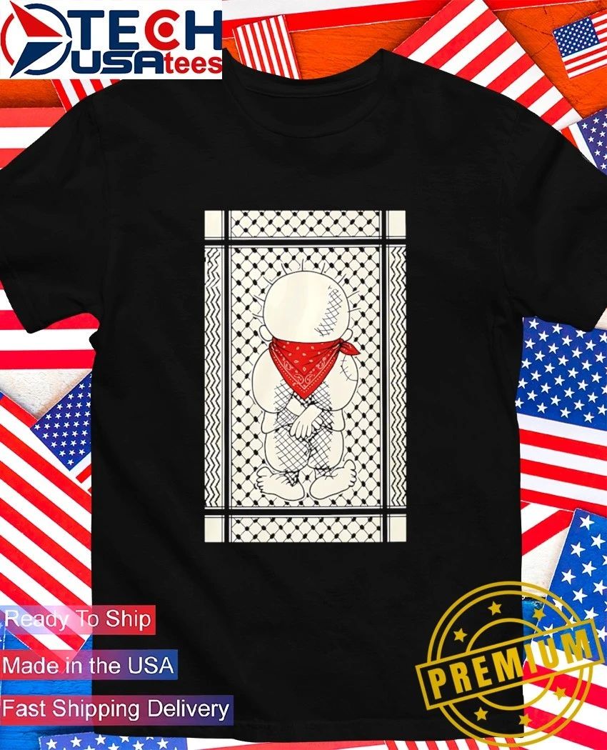 Renaud Pro Palestine Handala Keffiyeh - Adult & Kids T-Shirts, Sweatshirts & Hoodies apparel design preview 1