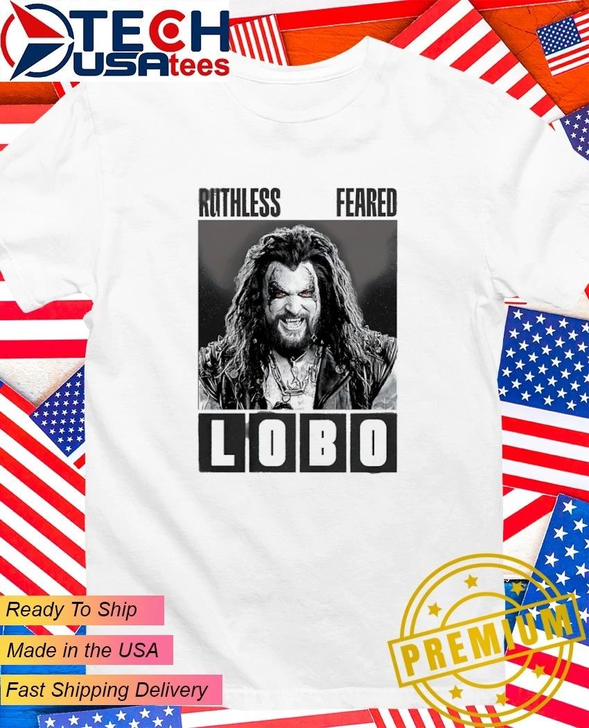Lobo Ruthless Feared B and W - Adult & Kids T-Shirts, Sweatshirts & Hoodies apparel design preview 1
