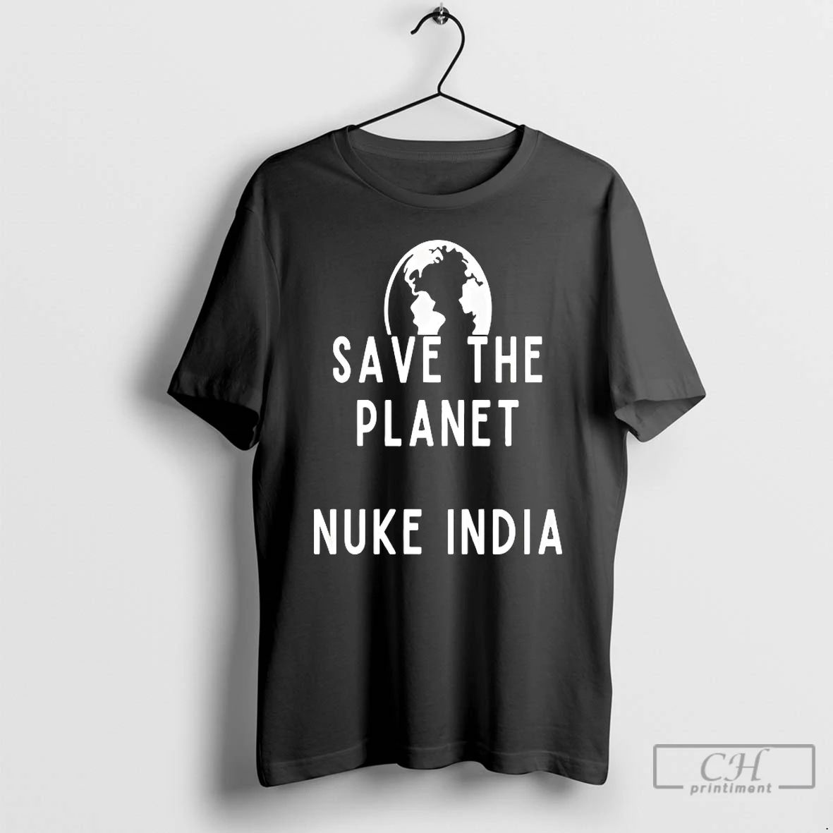 Classic Save The Planet Nuke India - Adult & Kids T-Shirts, Sweatshirts & Hoodies apparel design preview 1