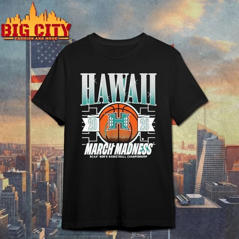 March Madness Hawaii Rainbow Warriors 2026 NCAA men's - Adult & Kids T-Shirts, Sweatshirts & Hoodies apparel design preview 1