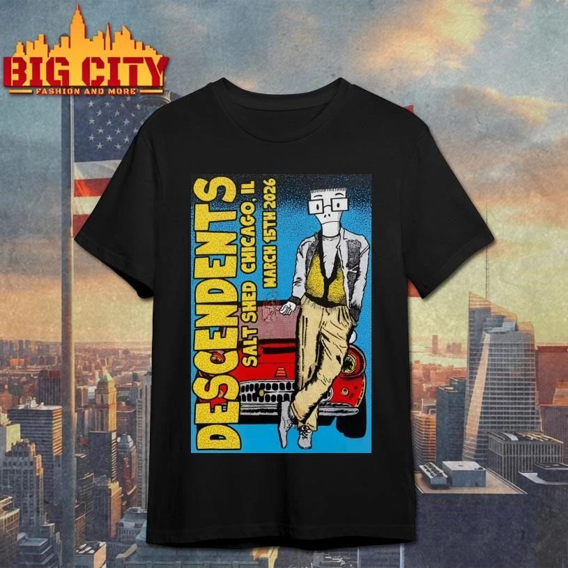 Descendents At The Salt Shed On Mar 15 2026 Poster - Adult & Kids T-Shirts, Sweatshirts & Hoodies apparel design preview 1