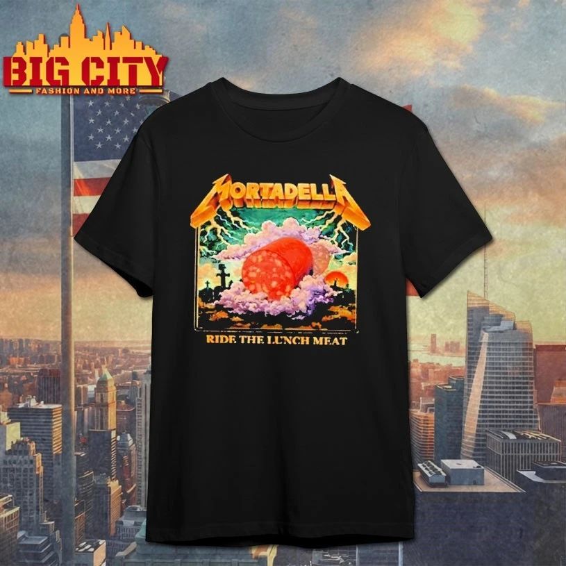 Mortadella Ride The Lunch Meat Italian Food Funny - Adult & Kids T-Shirts, Sweatshirts & Hoodies apparel design preview 1