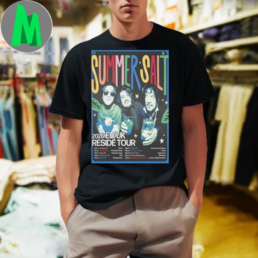 Summer Salt EU-UK 26 Tour Poster - Adult & Kids T-Shirts, Sweatshirts & Hoodies apparel design preview 1