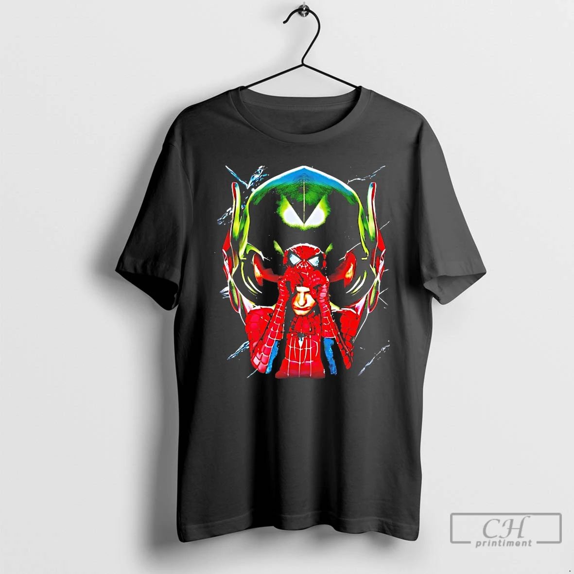 Classic Spiderman Green Goblin Vintage - Adult & Kids T-Shirts, Sweatshirts & Hoodies apparel design preview 1