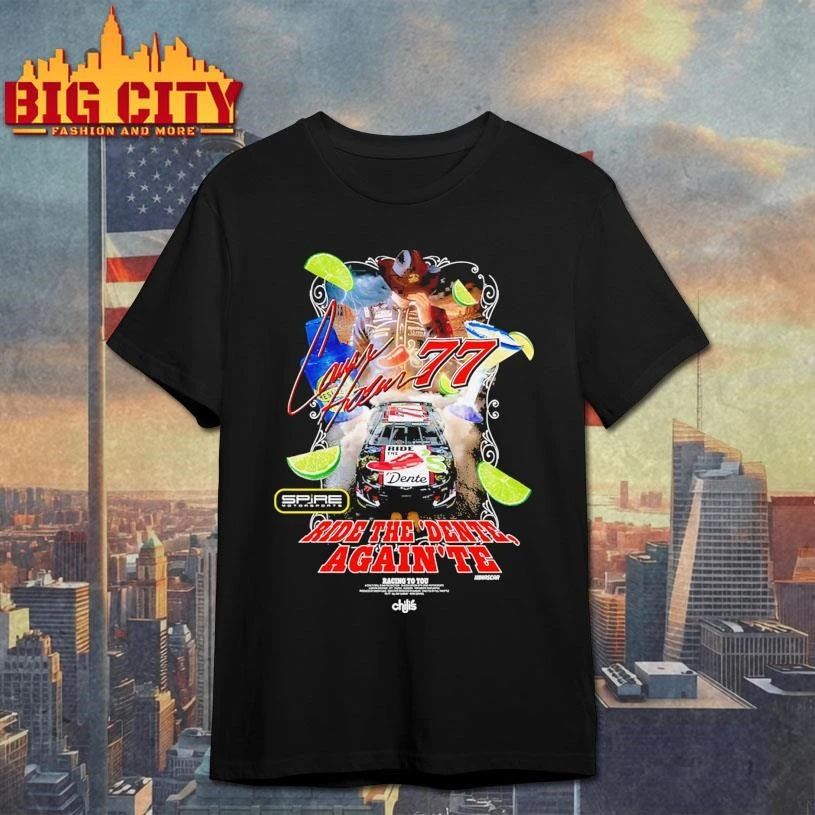 Carson Hocevar Spire Motorsports Black Chili's Ride - Adult & Kids T-Shirts, Sweatshirts & Hoodies apparel design preview 1