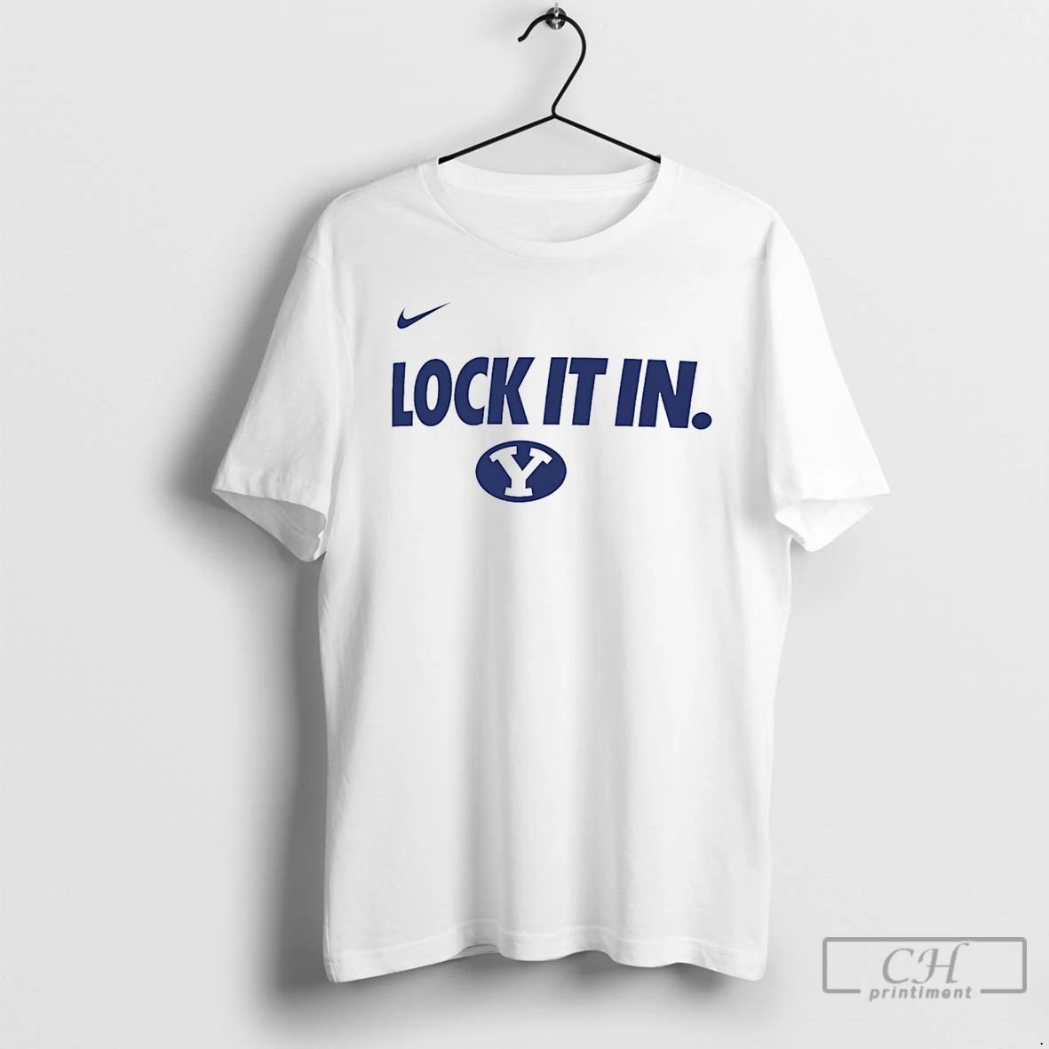 Classic Byu Cougars Lock It In Logo - Adult & Kids T-Shirts, Sweatshirts & Hoodies apparel design preview 1