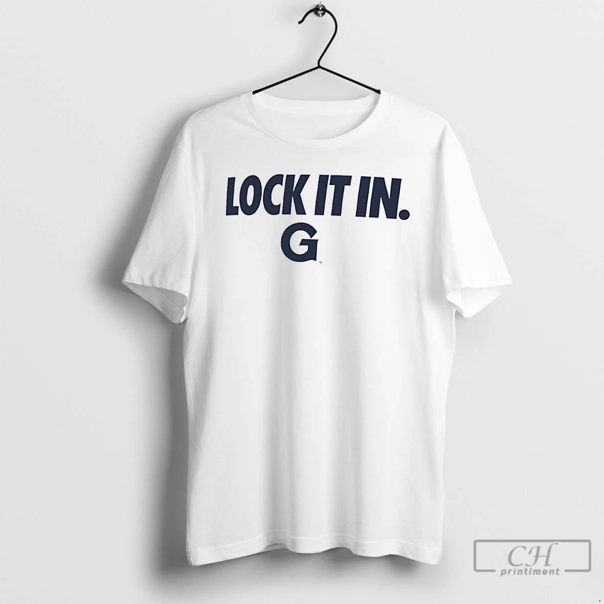 Classic Georgetown Hoyas Lock It In Logo - Adult & Kids T-Shirts, Sweatshirts & Hoodies apparel design preview 1