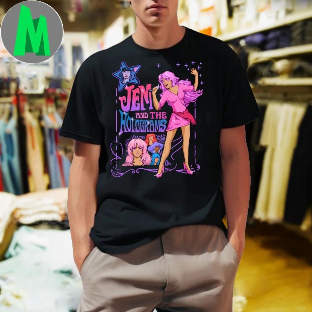 1980 Jem and the Holograms - Adult & Kids T-Shirts, Sweatshirts & Hoodies apparel design preview 1