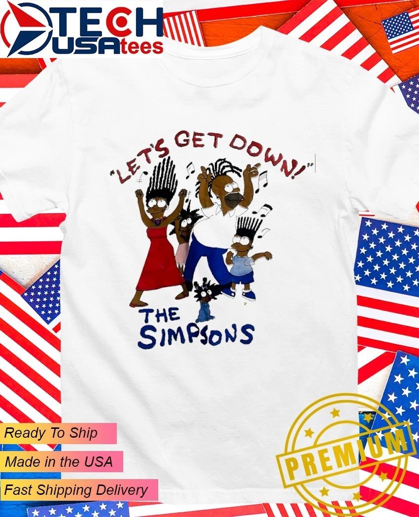 The Simpsons let's get down - Adult & Kids T-Shirts, Sweatshirts & Hoodies apparel design preview 1