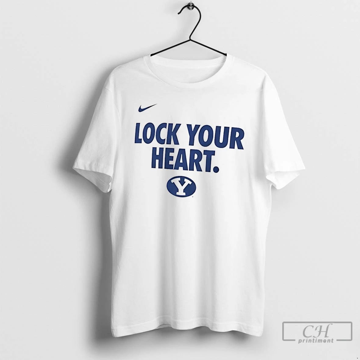 Classic Byu Cougars Lock Your Heart Logo - Adult & Kids T-Shirts, Sweatshirts & Hoodies apparel design preview 1