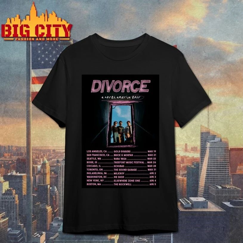 Divorce A North America 2026 Tour Poster - Adult & Kids T-Shirts, Sweatshirts & Hoodies apparel design preview 1