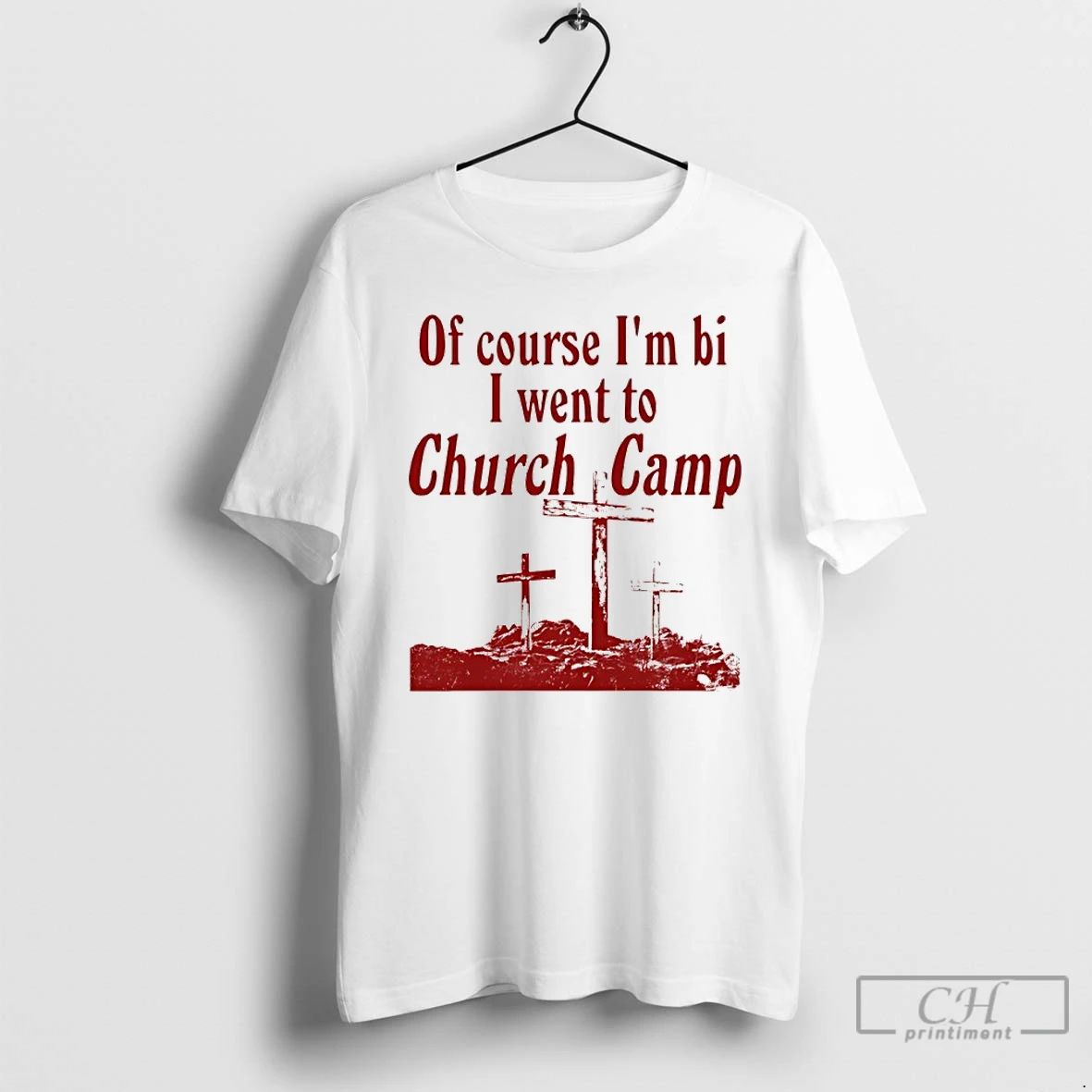 Classic Of Course Im Bi I Went To Church Camp - Adult & Kids T-Shirts, Sweatshirts & Hoodies apparel design preview 1