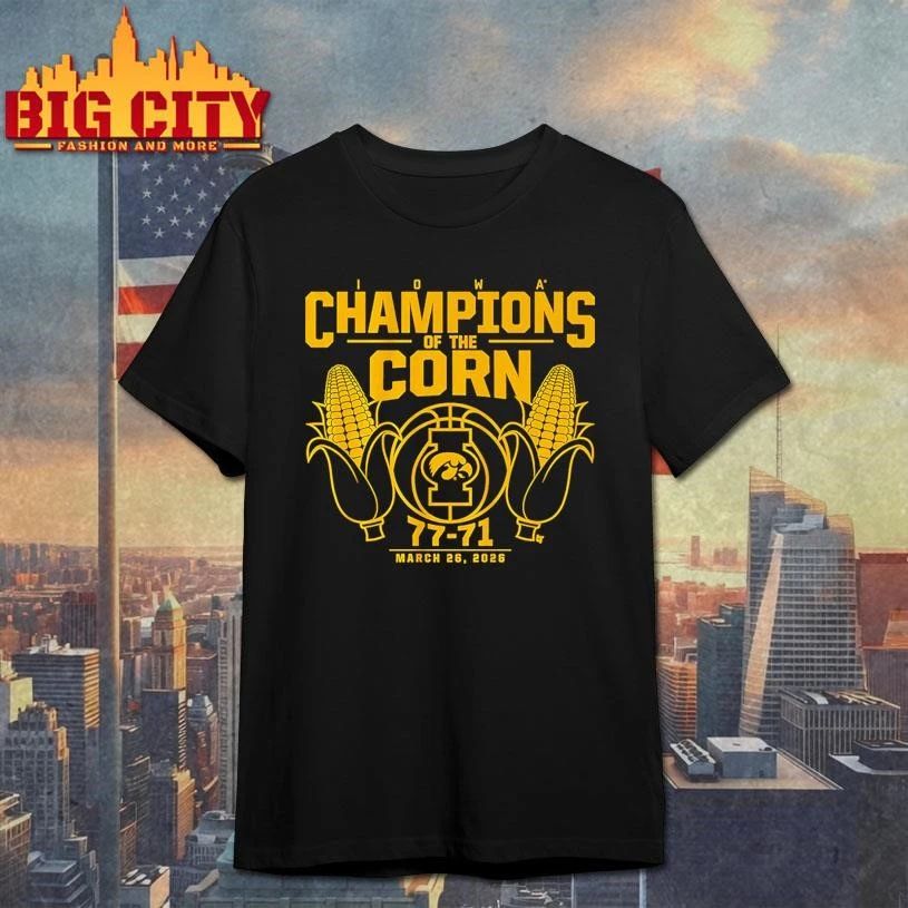 Iowa Basketball Champions Of The Corn College - Adult & Kids T-Shirts, Sweatshirts & Hoodies apparel design preview 1