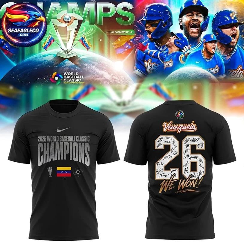 Team Beisbol Venezuela 2026 World Baseball Classic - Adult & Kids T-Shirts, Sweatshirts & Hoodies apparel design preview 1