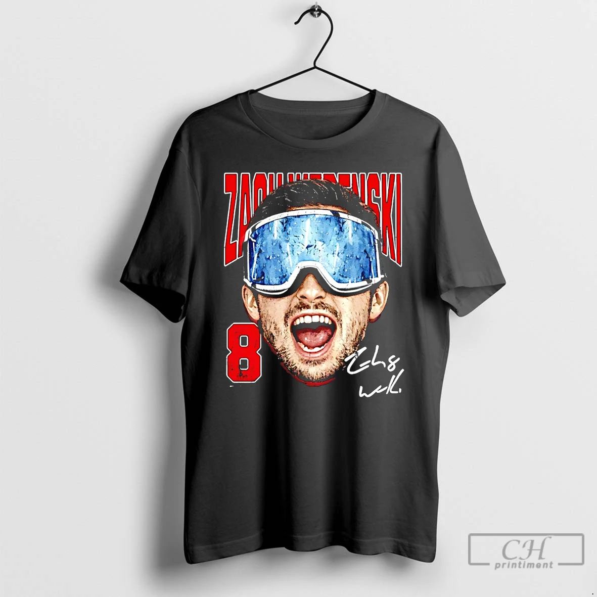 Classic Zach Werenski Columbus Blue Jackets Goggles - Adult & Kids T-Shirts, Sweatshirts & Hoodies apparel design preview 1