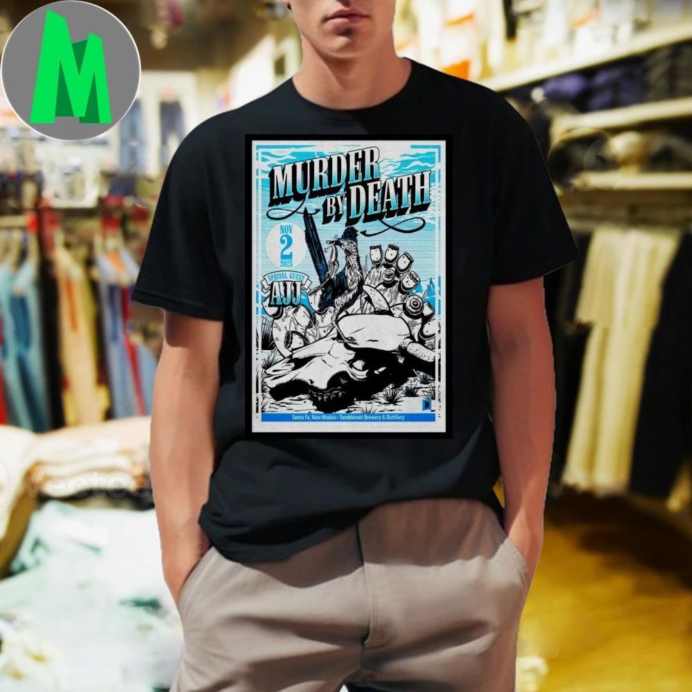 Murder By Death New Mexico 2025 Poster - Adult & Kids T-Shirts, Sweatshirts & Hoodies apparel design preview 1