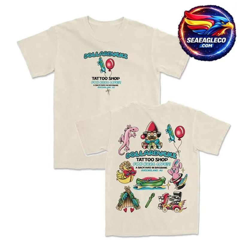 Lostbrostradingco Dollarbucks Tattoo Shop Two Sided - Adult & Kids T-Shirts, Sweatshirts & Hoodies apparel design preview 1